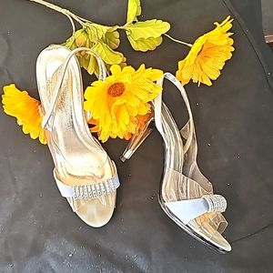 Beautiful clear and baby Blue Cinderella high heel